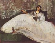 Edouard Manet Dame mit Facher France oil painting artist